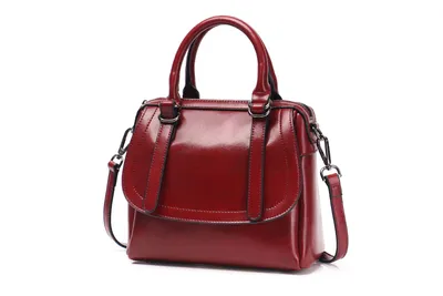 New style oil wax leather portable shoulder bag