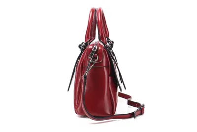 New style oil wax leather portable shoulder bag
