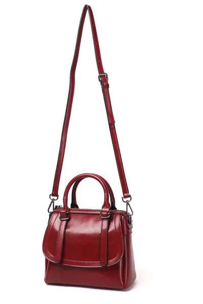 New style oil wax leather portable shoulder bag
