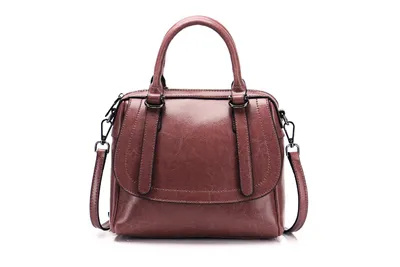 New style oil wax leather portable shoulder bag