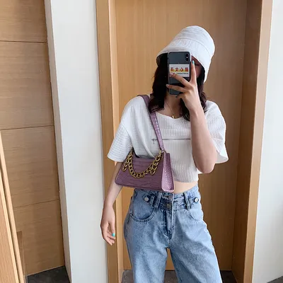 Vintage all-match one-shoulder armpit bag