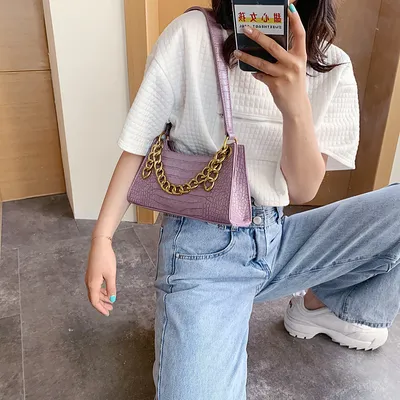Vintage all-match one-shoulder armpit bag