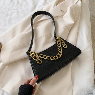 Vintage all-match one-shoulder armpit bag