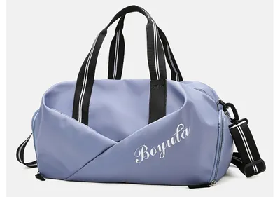 Sports gym bag women's wet and dry shoes