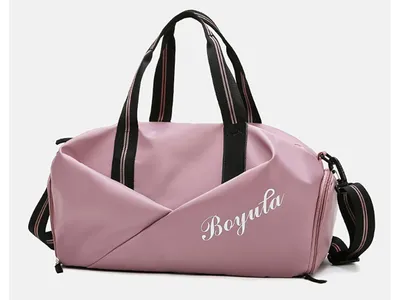 Sports gym bag women's wet and dry shoes