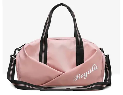 Sports gym bag women's wet and dry shoes
