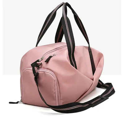 Sports gym bag women's wet and dry shoes