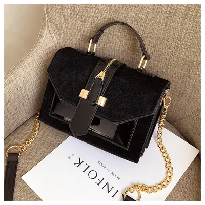 Korean Style Leopard Print Shoulder Bag Crossbody Bags For Women With Zipper Decoration Ladies Chain Handbags