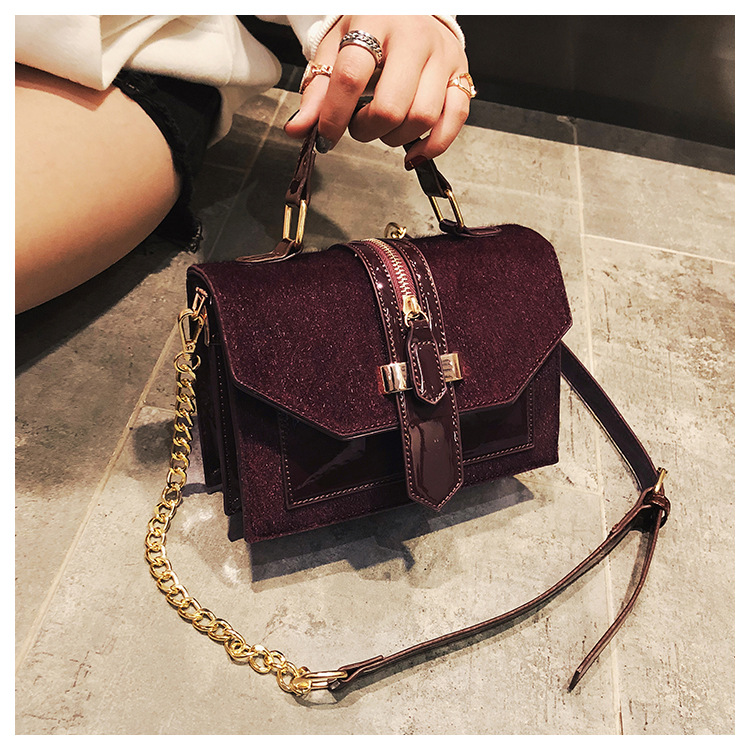 Korean Style Leopard Print Shoulder Bag Crossbody Bags For Women With Zipper Decoration Ladies Chain Handbags