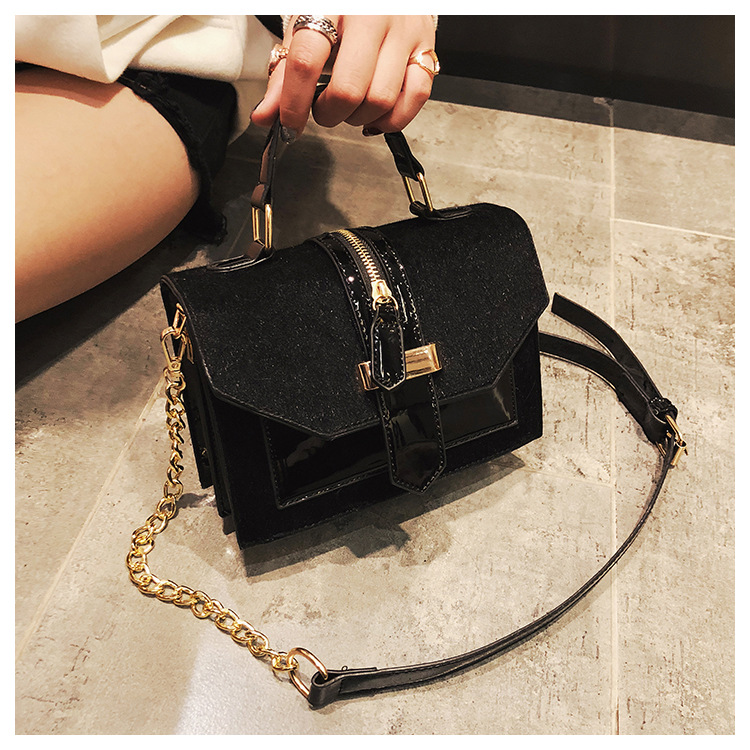 Korean Style Leopard Print Shoulder Bag Crossbody Bags For Women With Zipper Decoration Ladies Chain Handbags