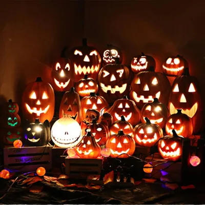 Halloween pumpkin lantern