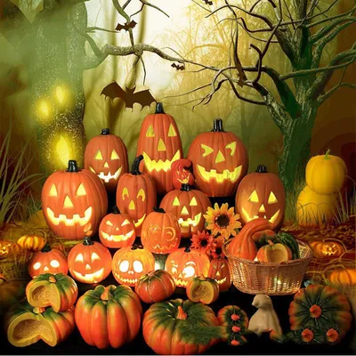 Halloween pumpkin lantern