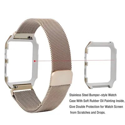 Metal mesh magnetic watch strap