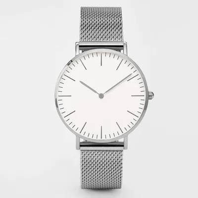 Steel strap watch double needle rose gold ultra-thin quartz men's watch