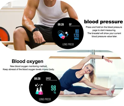 Color screen round screen 3D dynamic UI interface smart bracelet sports fashion smart watch