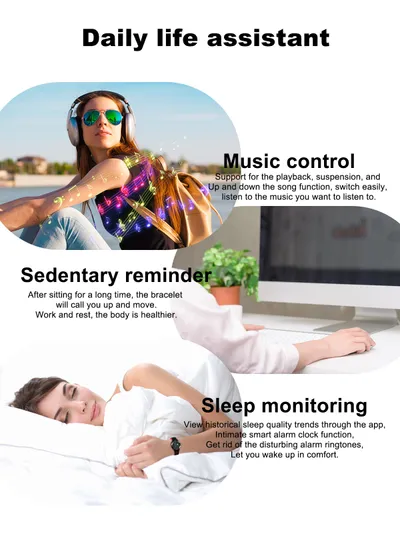 Color screen round screen 3D dynamic UI interface smart bracelet sports fashion smart watch