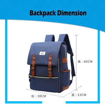 Vintage men women canvas backpacks school bags for teenage girls laptop backpack with USB charging fashion travel