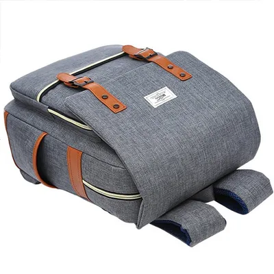Vintage men women canvas backpacks school bags for teenage girls laptop backpack with USB charging fashion travel