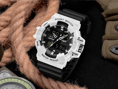 Waterproof men's electronic watch