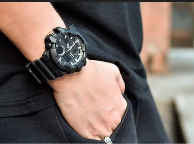 Waterproof men's electronic watch