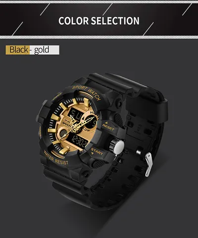 Waterproof men's electronic watch