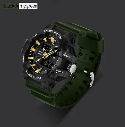 Waterproof men's electronic watch