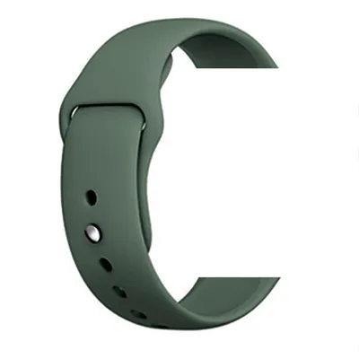 Compatible with Apple, Applicable Monochrome Silicone Strap For Iwatch Generation