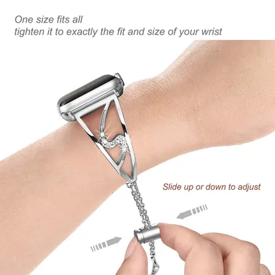S-shaped metal stainless steel watch strap