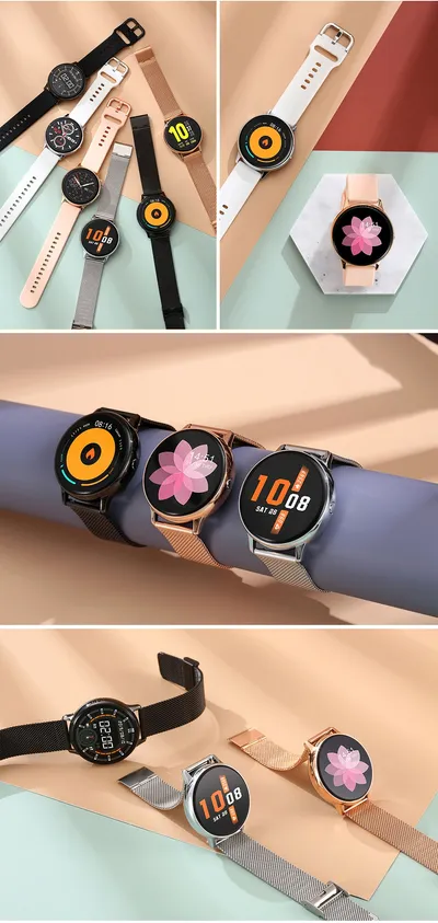Smart watch 1.2 inch true round screen touch monitoring