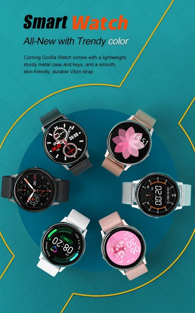 Smart watch 1.2 inch true round screen touch monitoring