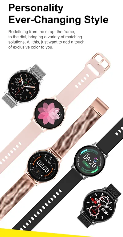 Smart watch 1.2 inch true round screen touch monitoring