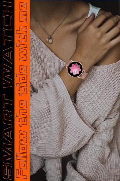 Smart watch 1.2 inch true round screen touch monitoring