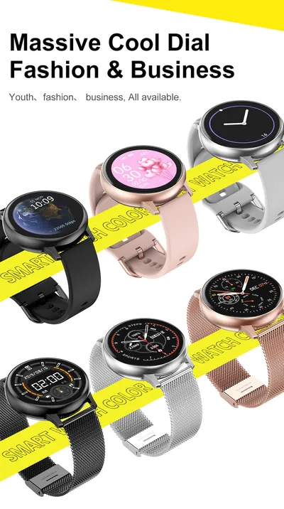Smart watch 1.2 inch true round screen touch monitoring