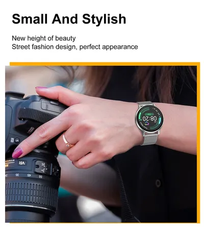 Smart watch 1.2 inch true round screen touch monitoring