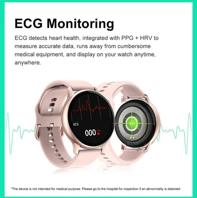 Smart watch 1.2 inch true round screen touch monitoring