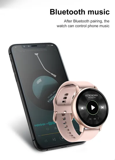 Smart watch 1.2 inch true round screen touch monitoring