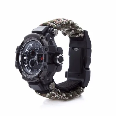 Outdoor survival waterproof multi-function watch