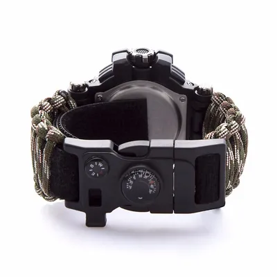 Outdoor survival waterproof multi-function watch