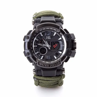 Outdoor survival waterproof multi-function watch