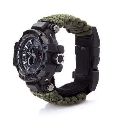 Outdoor survival waterproof multi-function watch