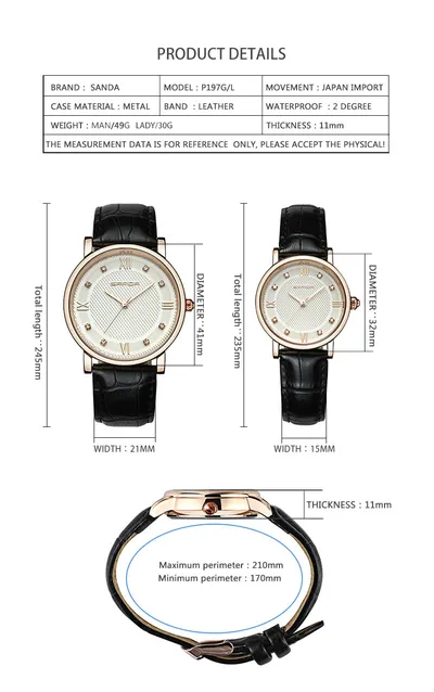 Watch strap casual waterproof quartz watch