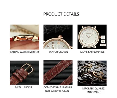 Watch strap casual waterproof quartz watch