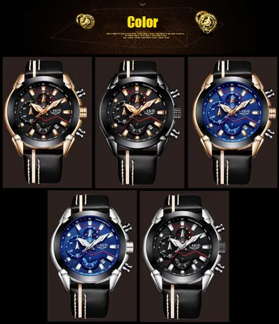 Men's Multifunction Night Light Watch