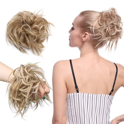 Wig hair ring chicken tail