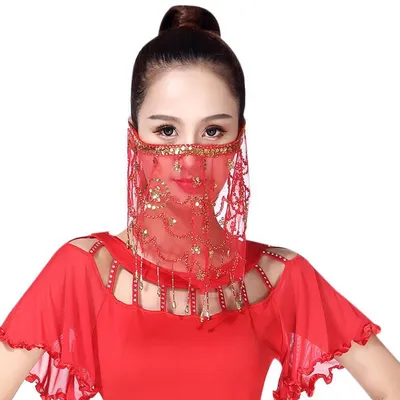 Indian dance performance veil