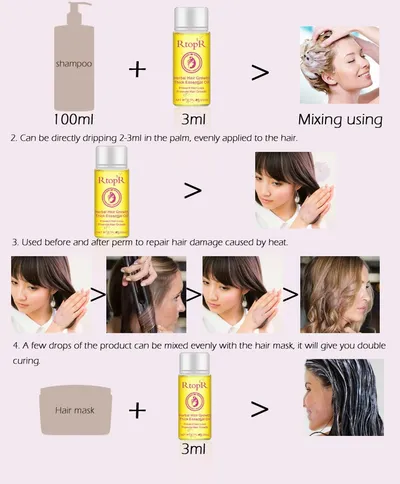 Fast Powerful Hair Growth Products Essential Oil Liquid Treatment Preventing Hair Loss Hair Care 20ml