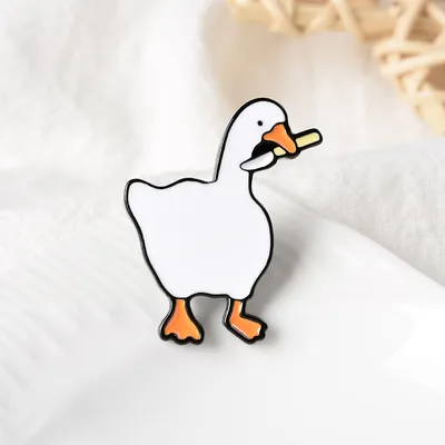 Untitled Goose Game Fun Game Big Goose Brooch