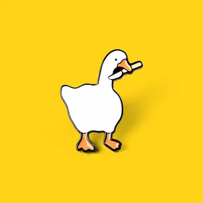 Untitled Goose Game Fun Game Big Goose Brooch