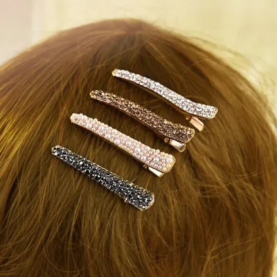 Diamond Pearl Hair Clip