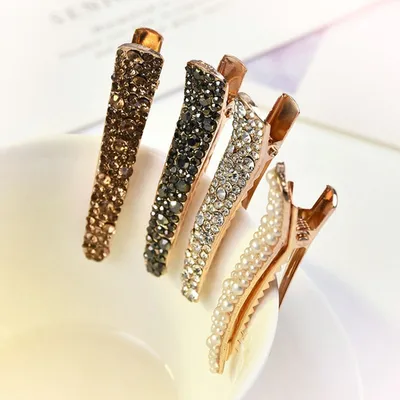 Diamond Pearl Hair Clip